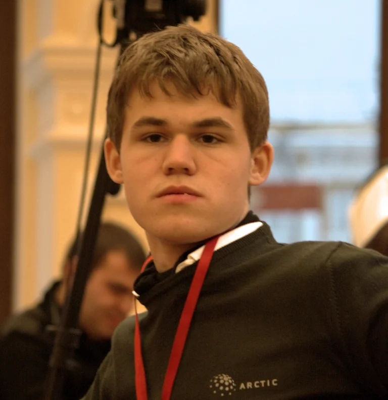 Magnus Carlsen before the World Blitz Championship in November 2009