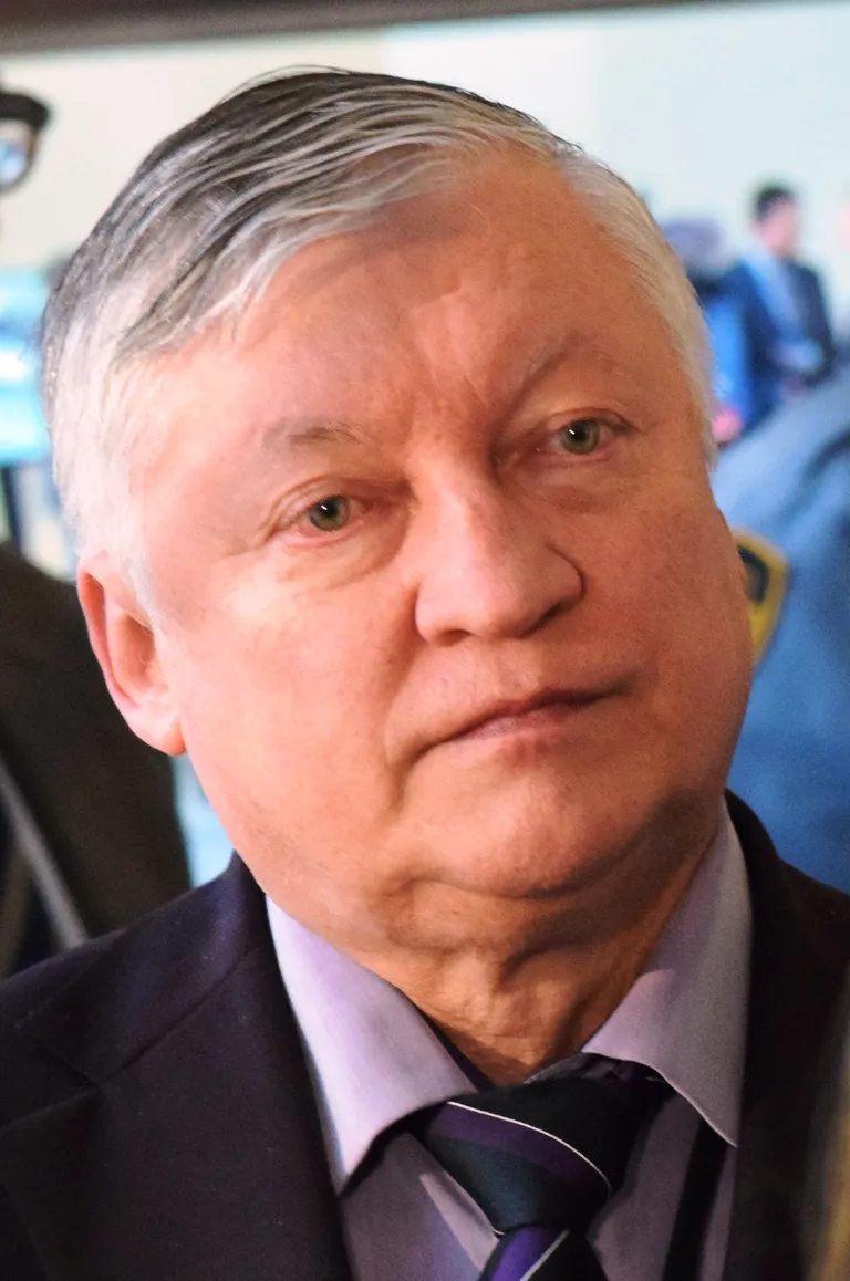 Anatoly Karpov in April 2017. This later portrait is not from the Baguio match.