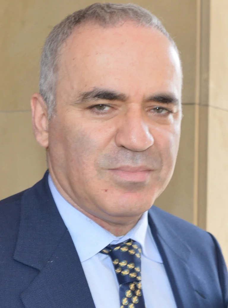 Garry Kasparov in a portrait photographed in June 2015